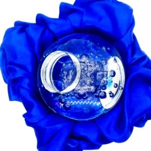 2 for $40 - Bubble Glass Candle Holder | Gift | Table Decor I Hand Blown Glass